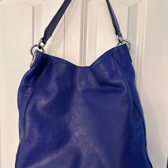 Blue leather Milly satchel - Picture 2 of 4